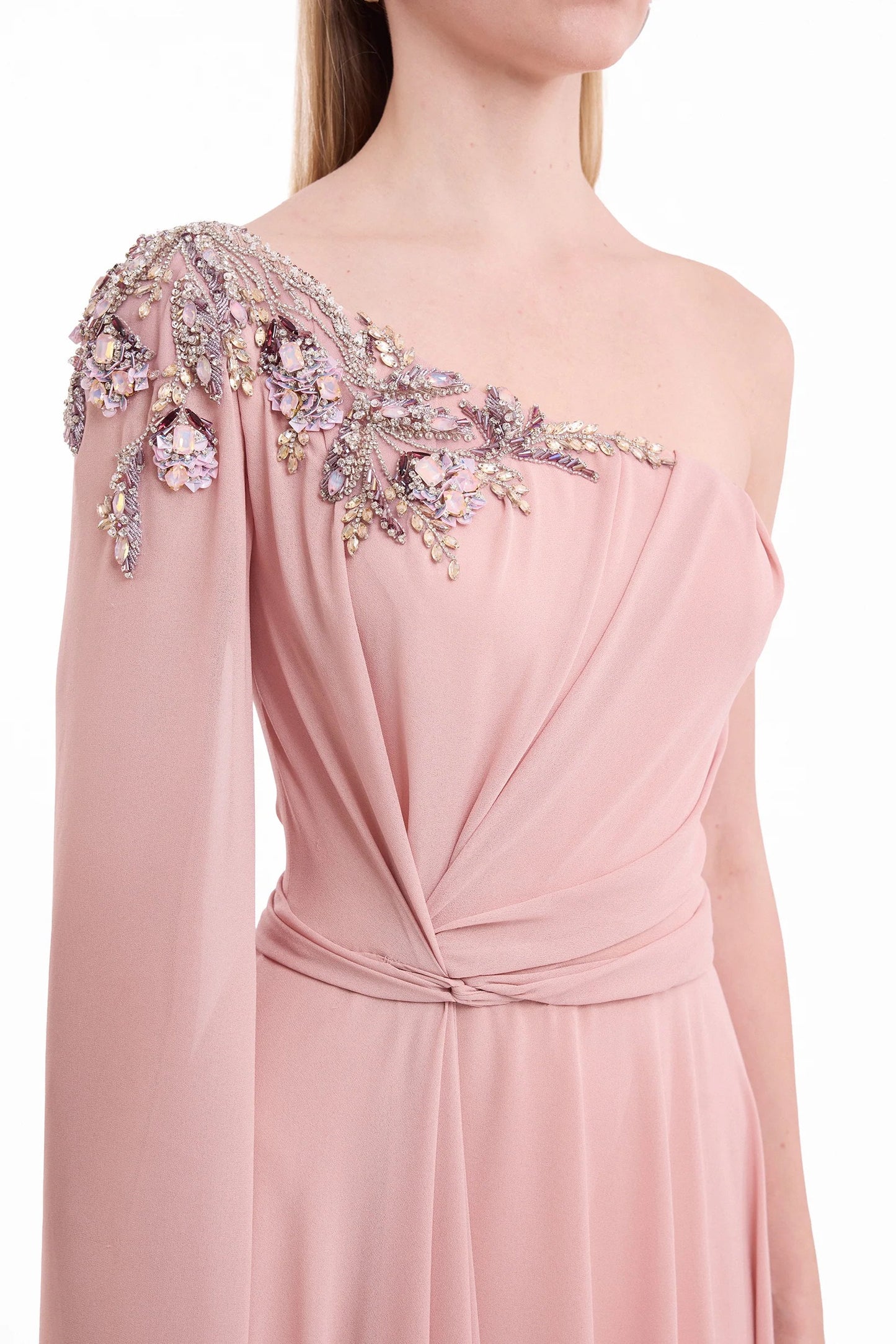 One-Shoulder Draped Dress