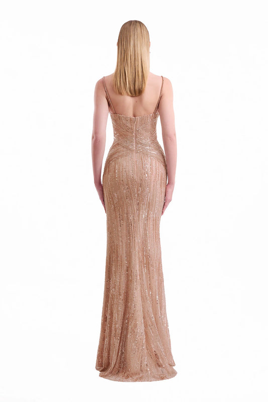 Criss-Cross Beaded Dress