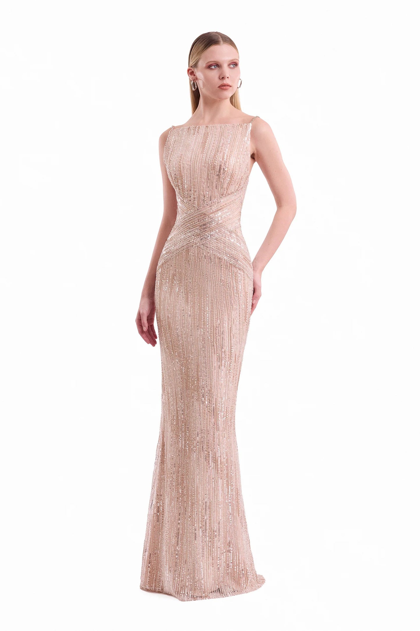 Criss-Cross Beaded Dress