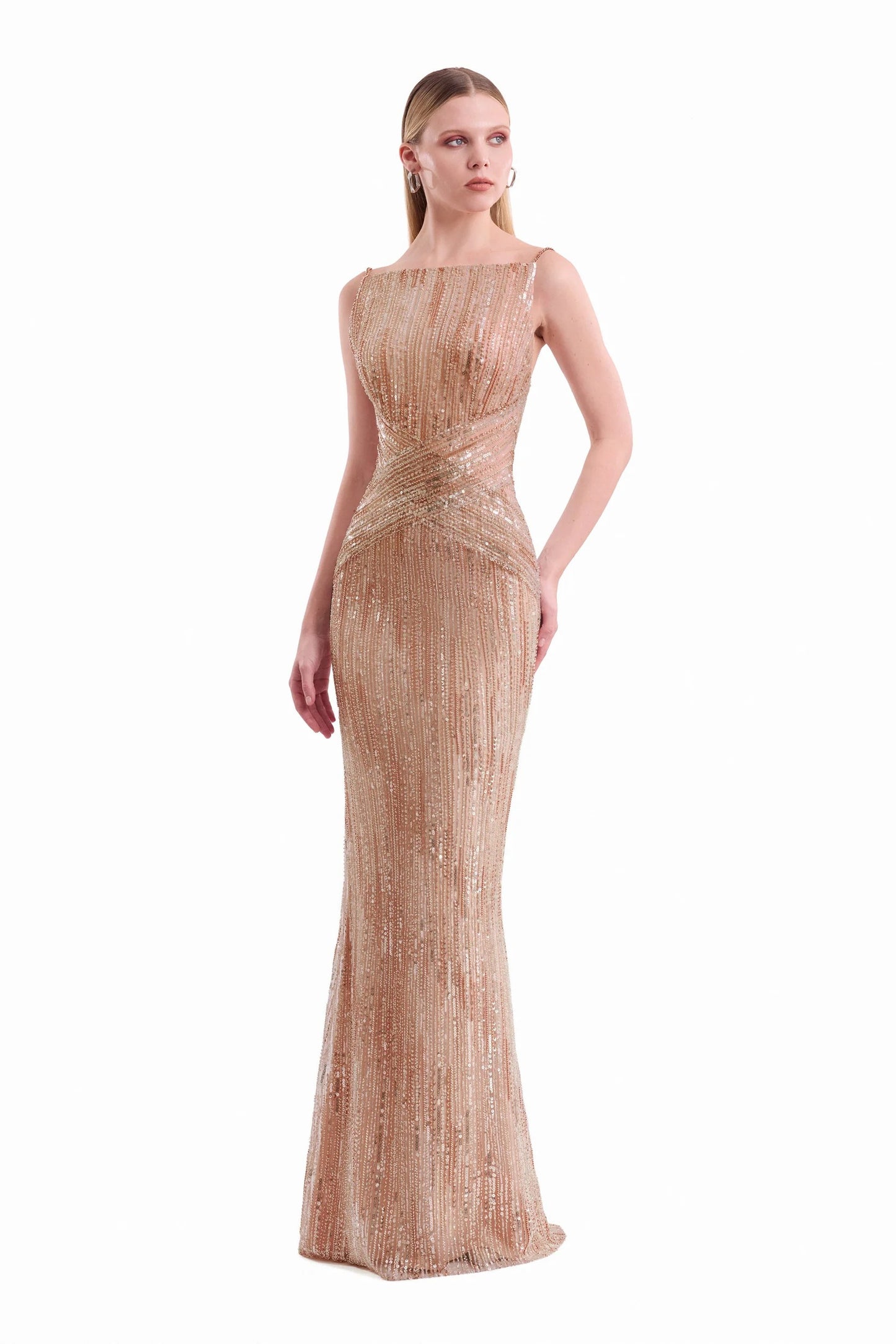 Criss-Cross Beaded Dress
