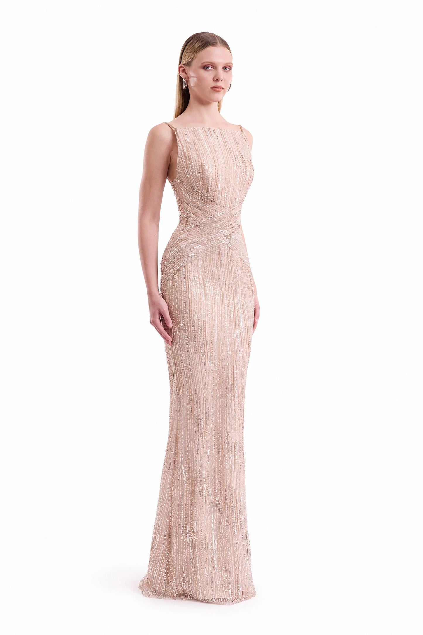 Criss-Cross Beaded Dress