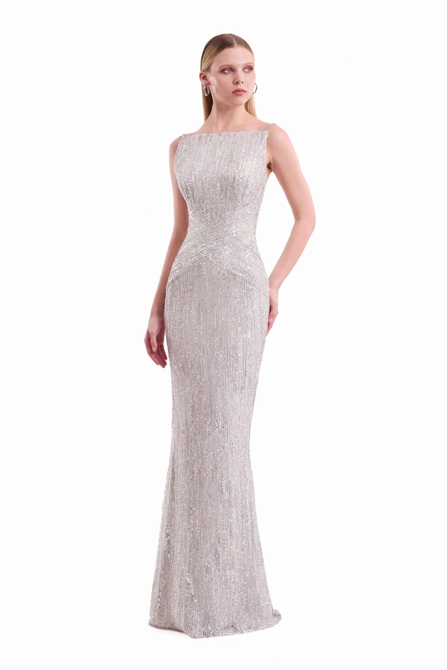 Criss-Cross Beaded Dress
