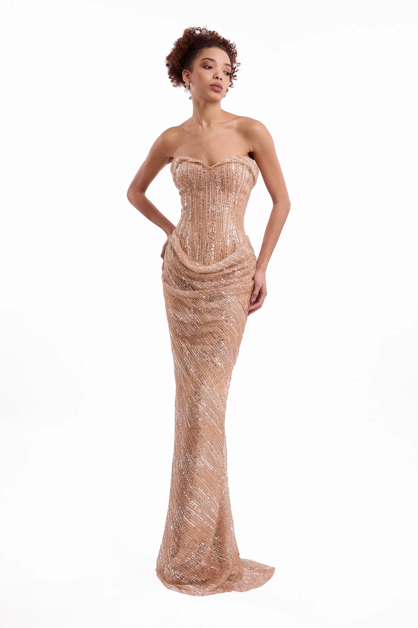 Beaded Sweetheart Dress
