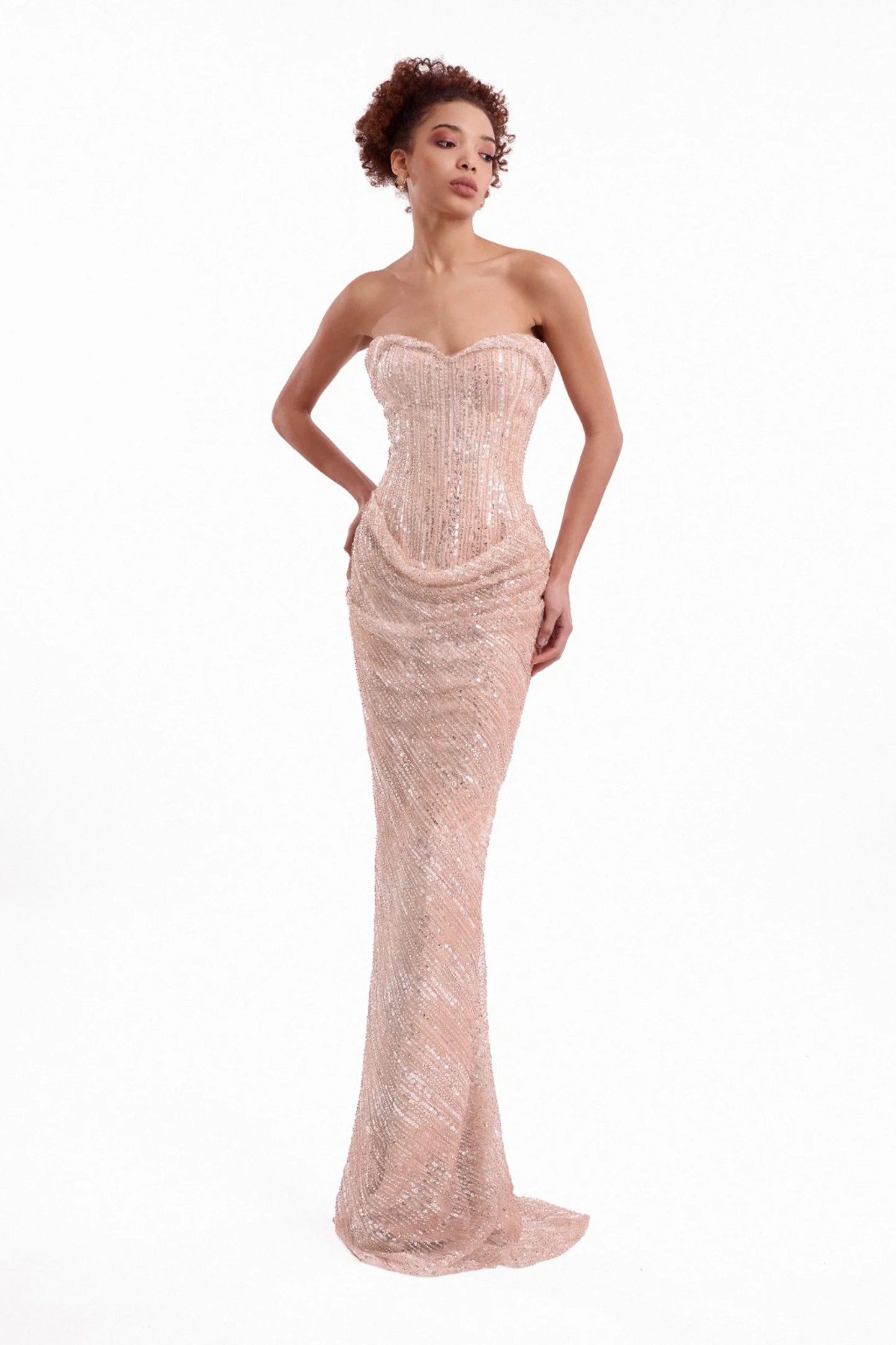 Beaded Sweetheart Dress