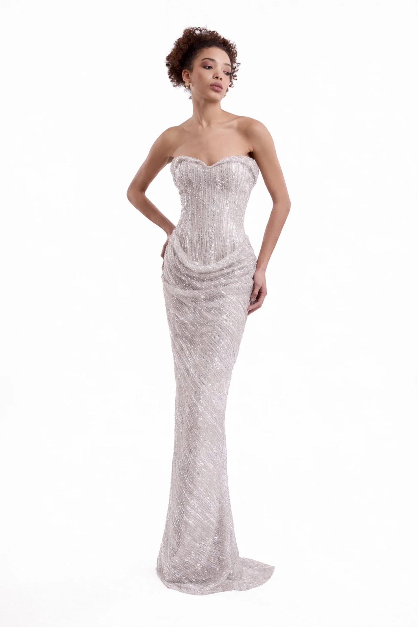 Beaded Sweetheart Dress