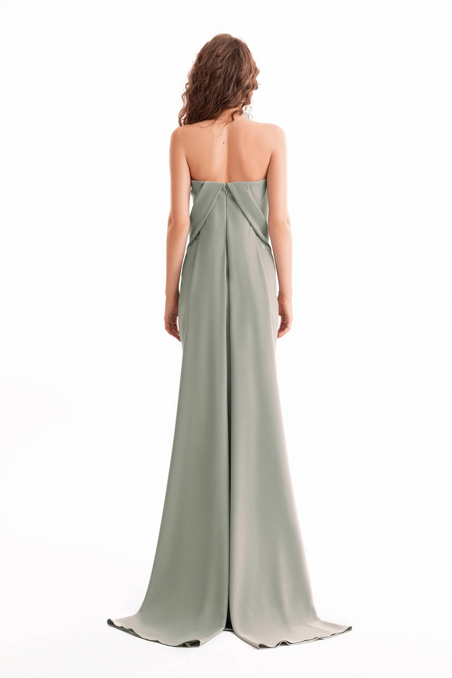 Strapless Draped Dress