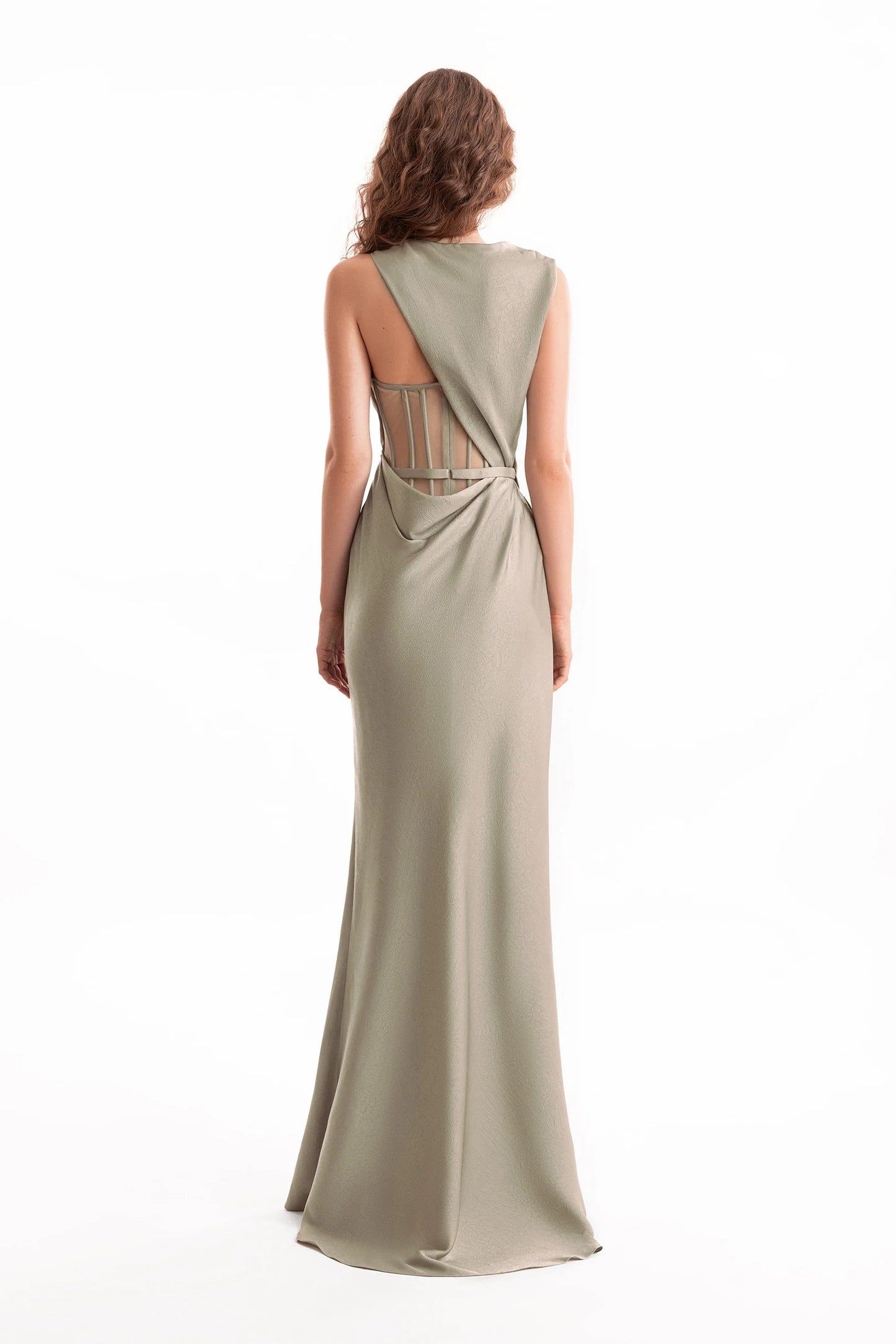 Asymmetrical Draped Dress