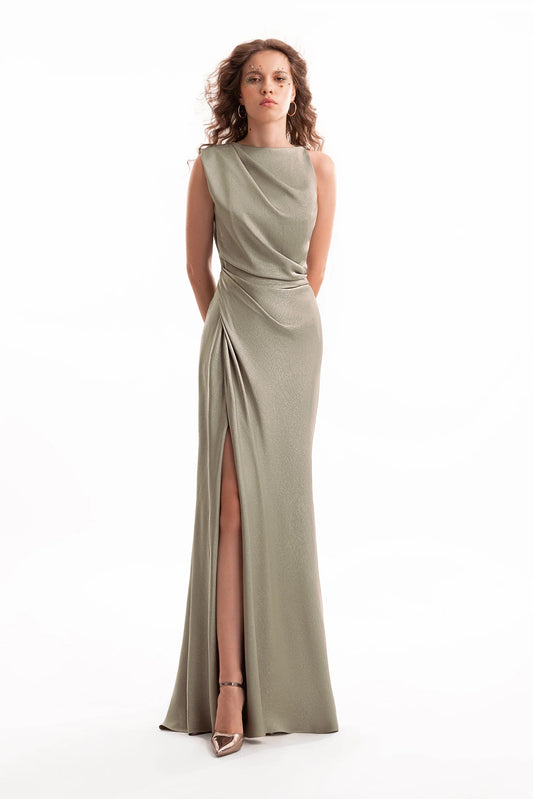 Asymmetrical Draped Dress