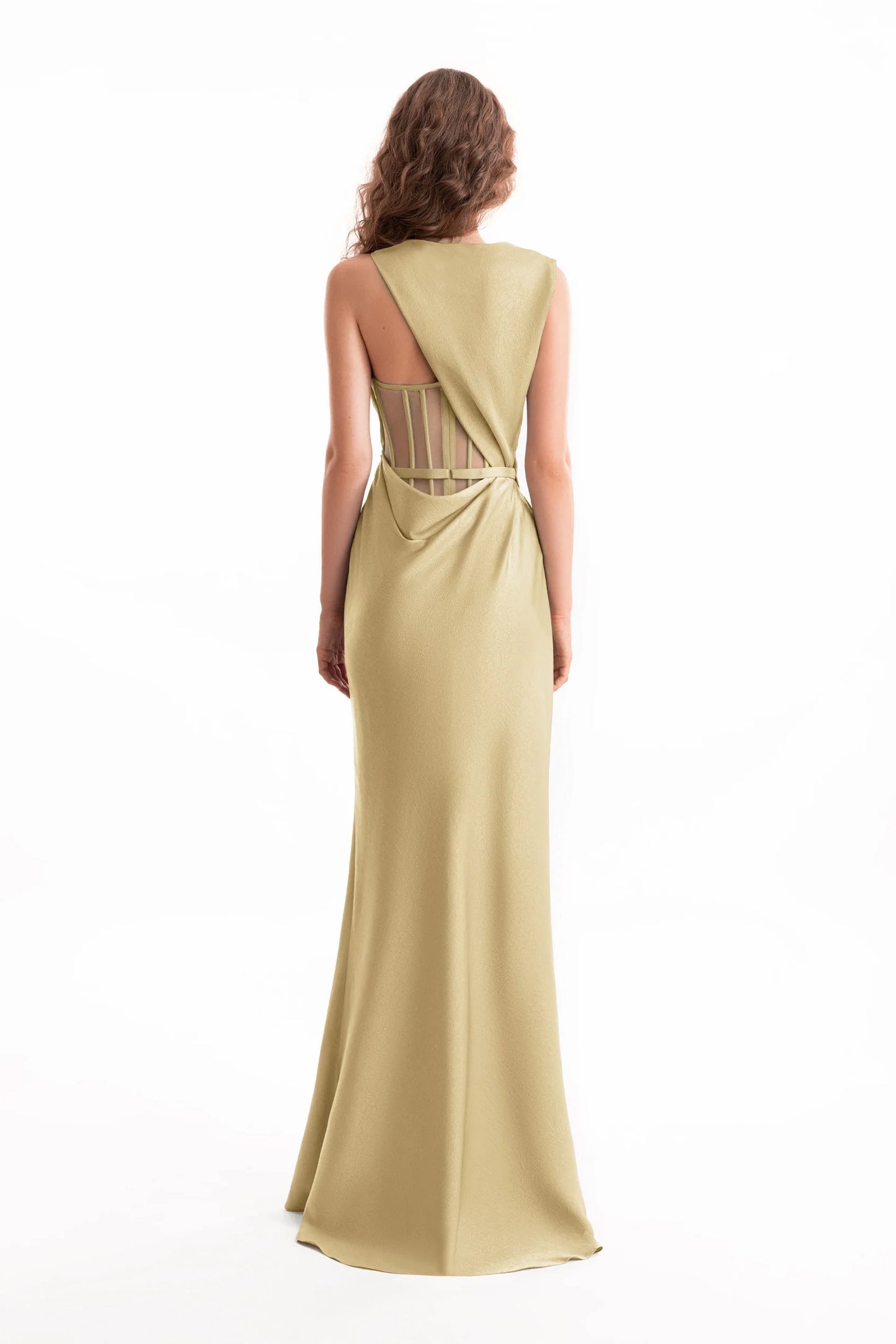 Asymmetrical Draped Dress