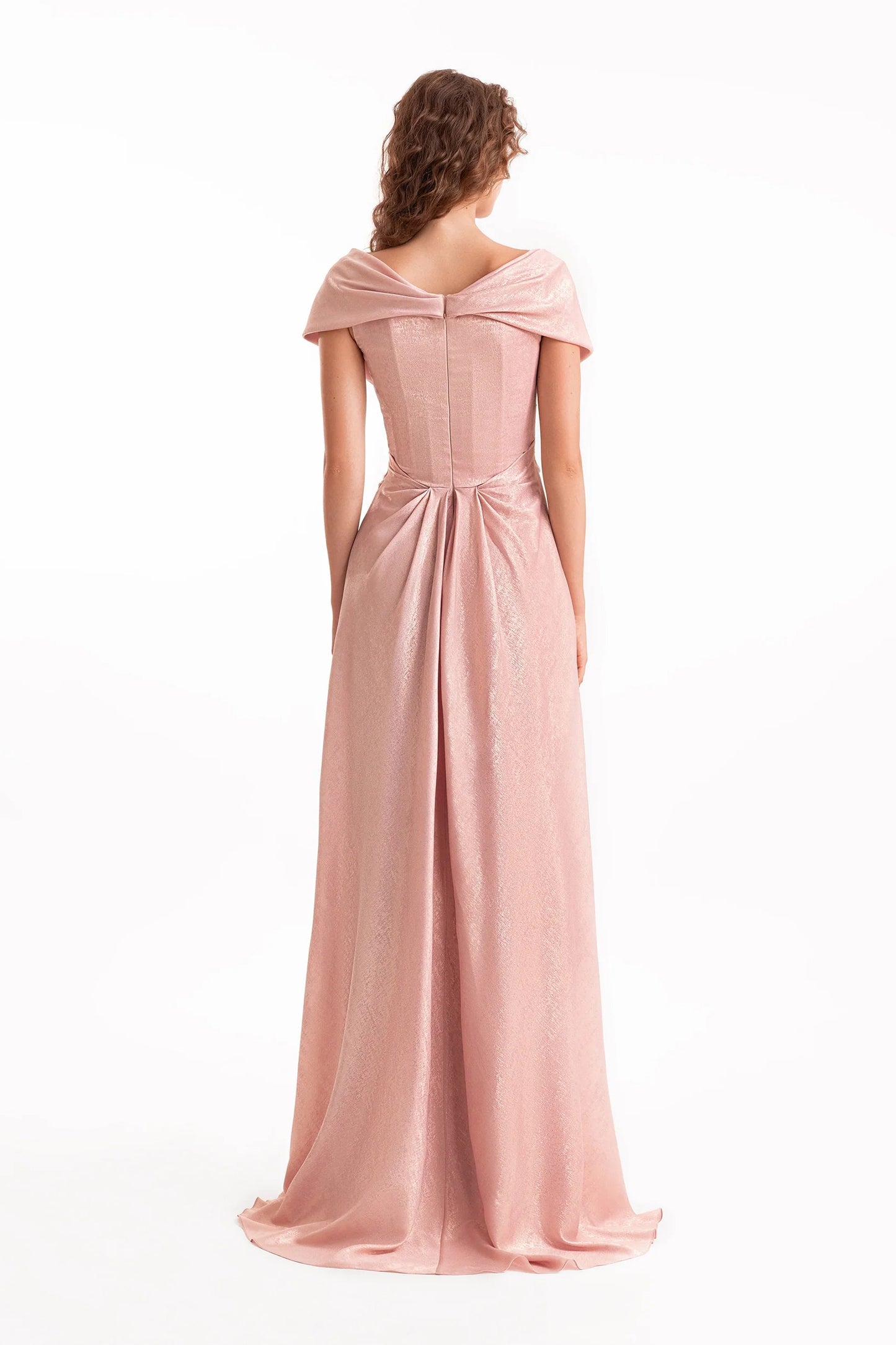 Sweetheart Draped Long Dress