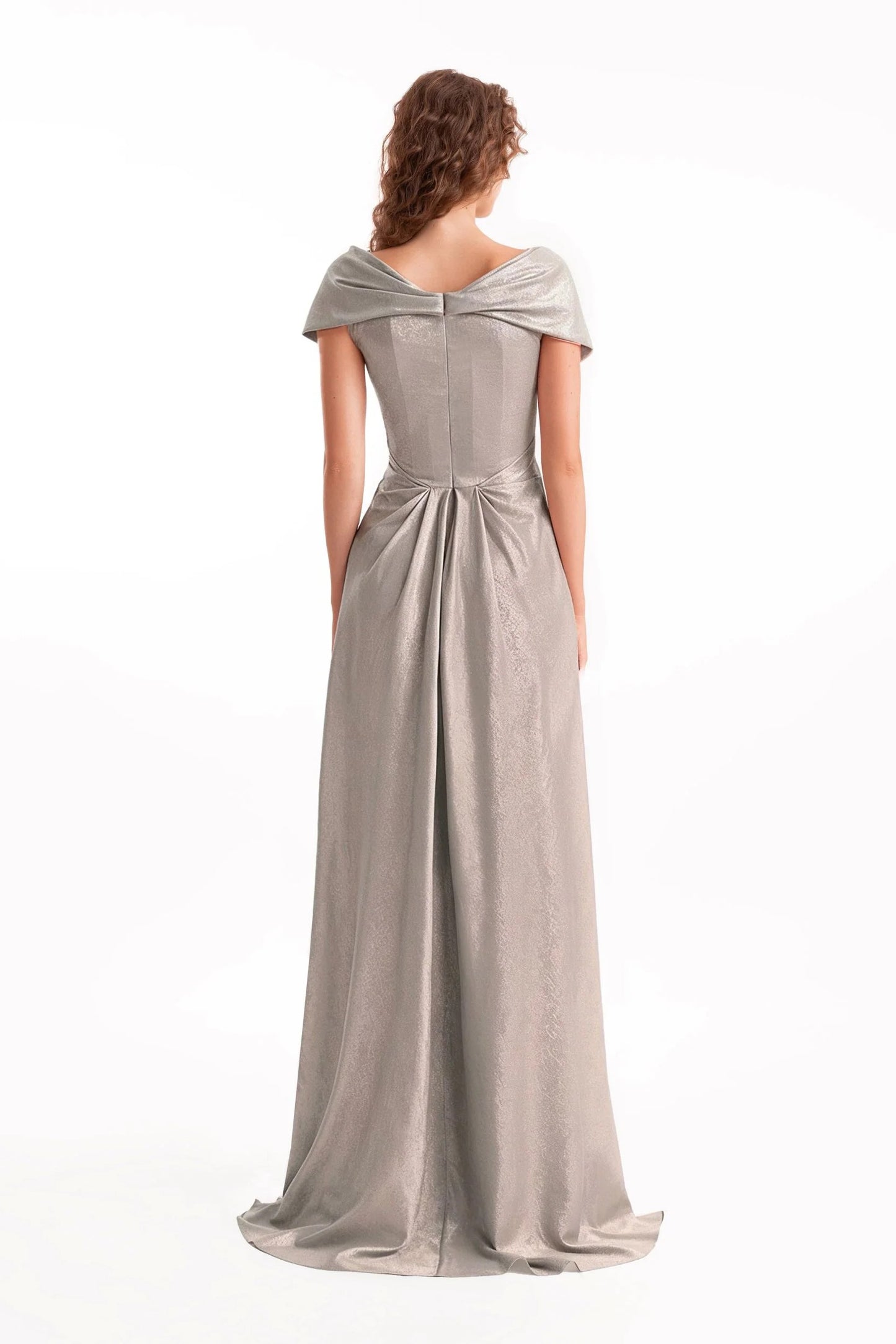 Sweetheart Draped Long Dress
