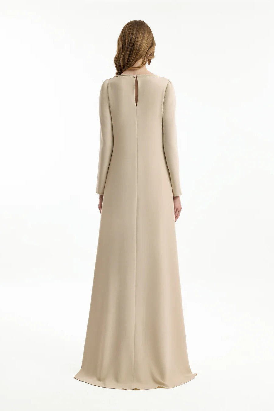 Long-Sleeve A-Line Dress