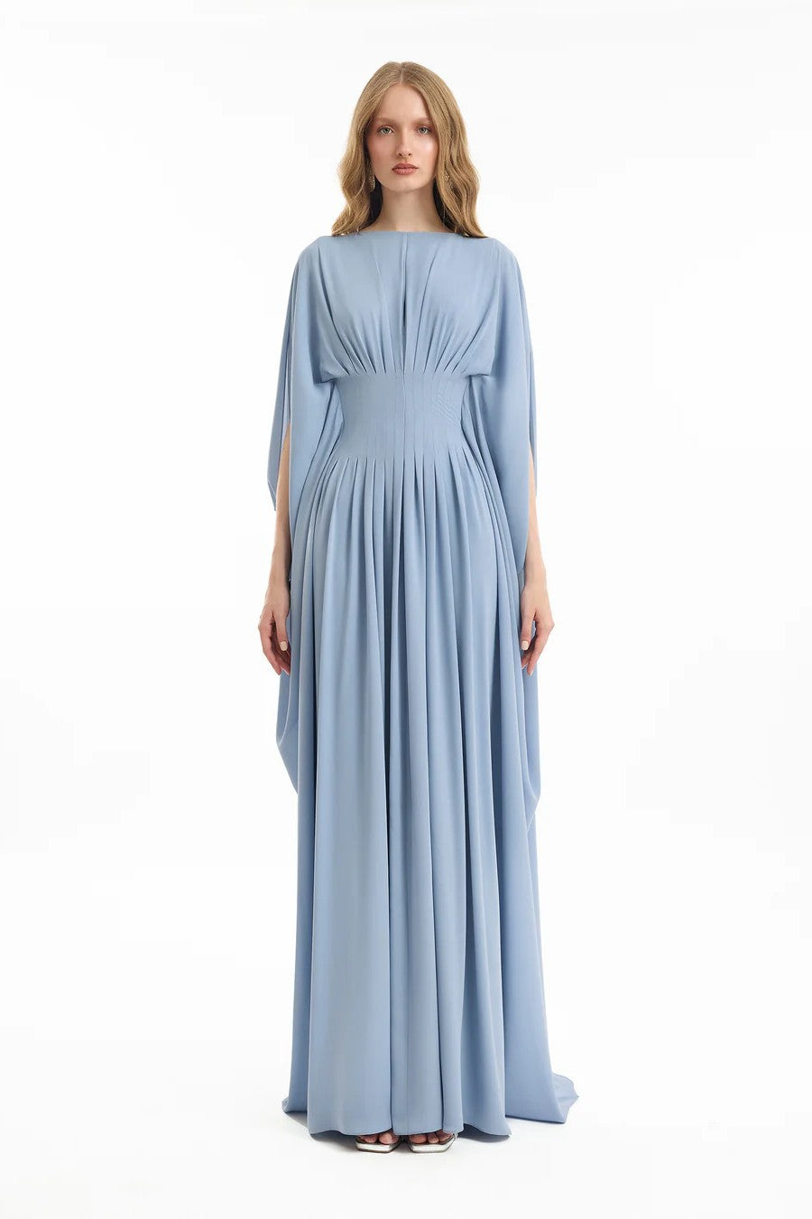 Flowy High-Neck Dress