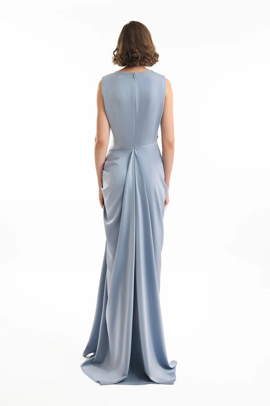 Draped Long Dress