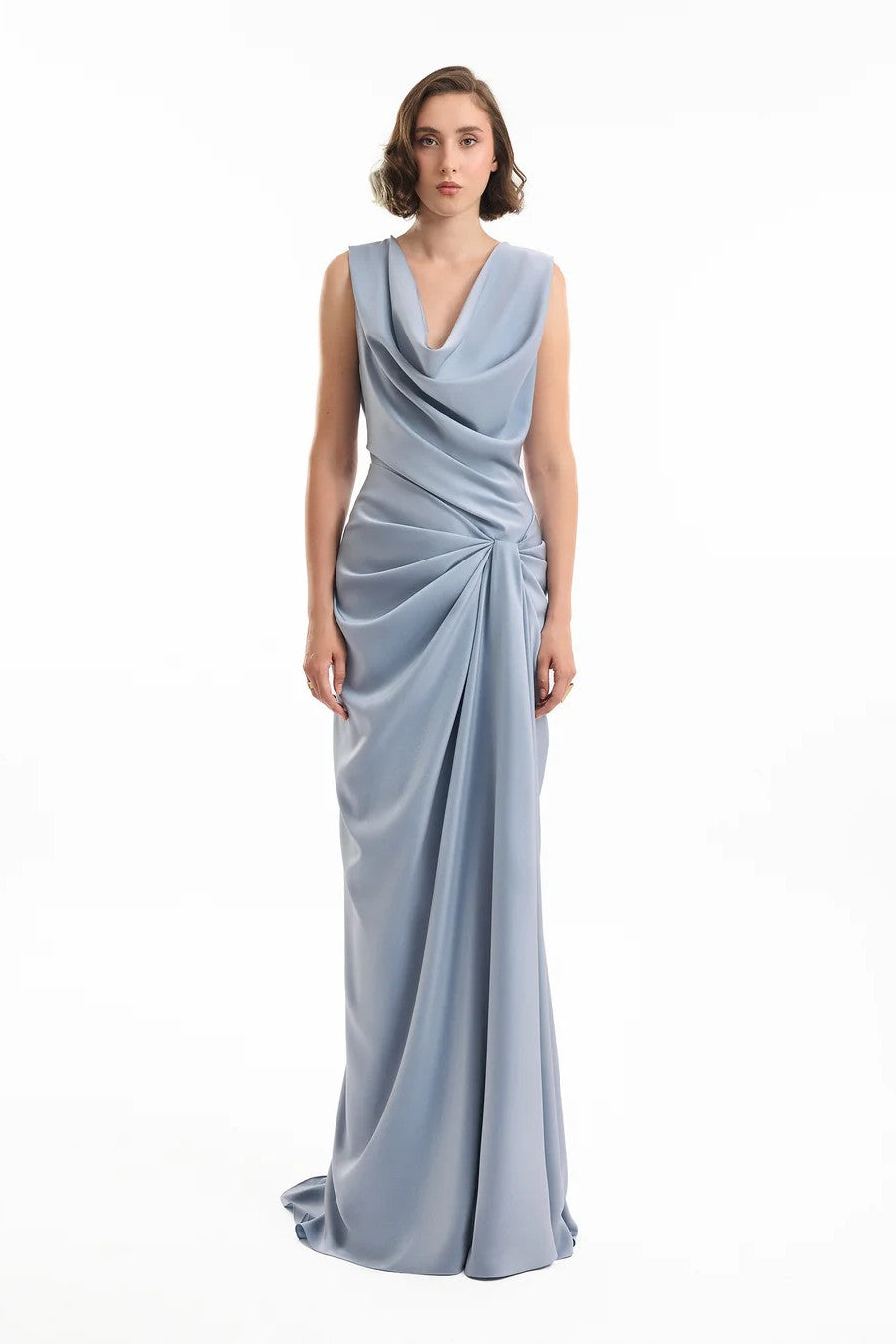 Draped Long Dress