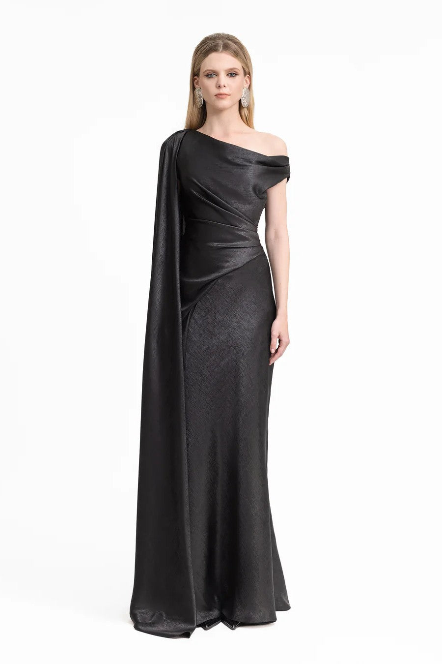Asymmetrical Draped Dress