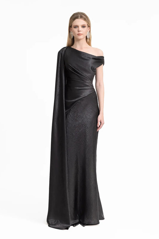 Asymmetrical Draped Dress
