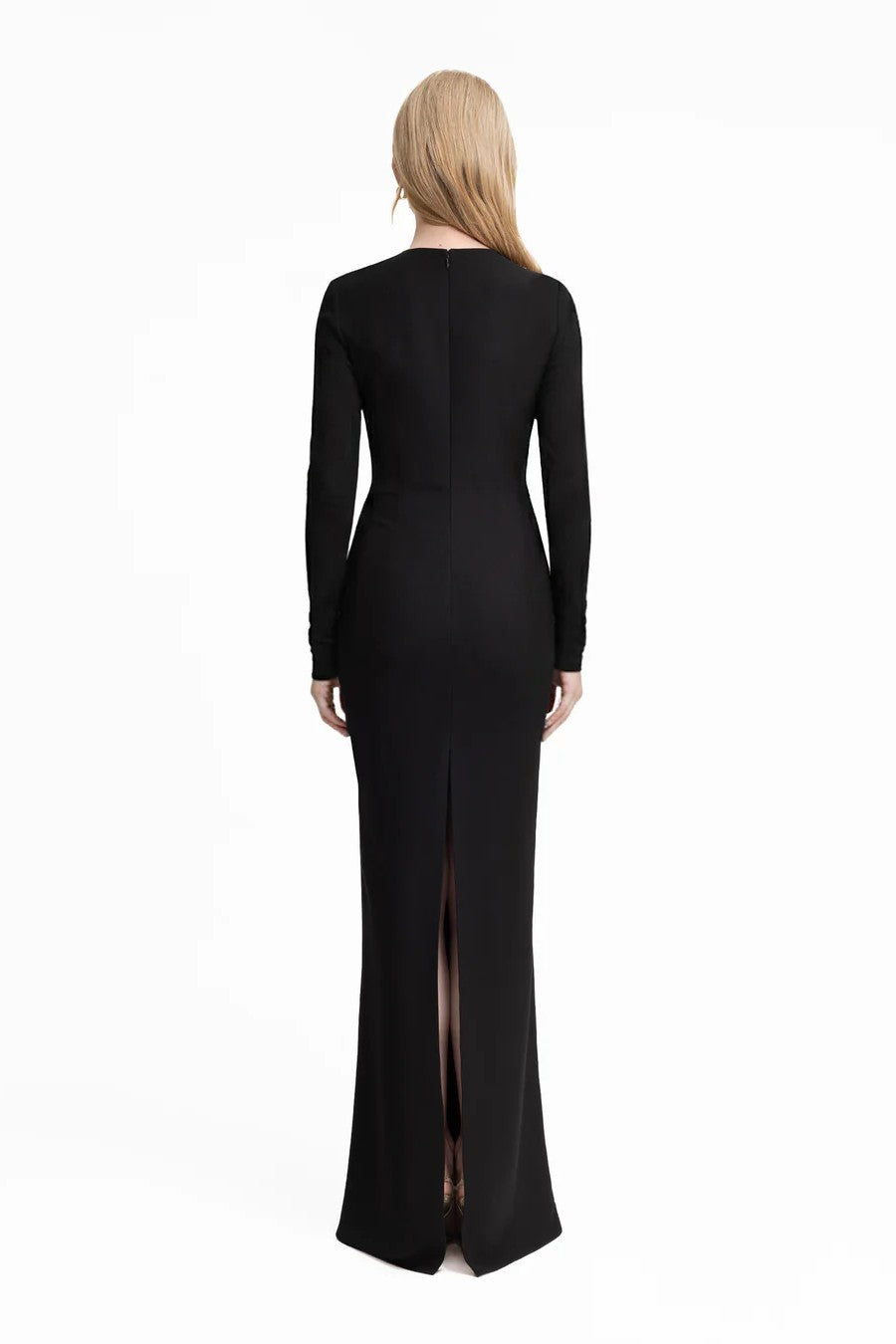 Structured Cut-Out Crepe Dress