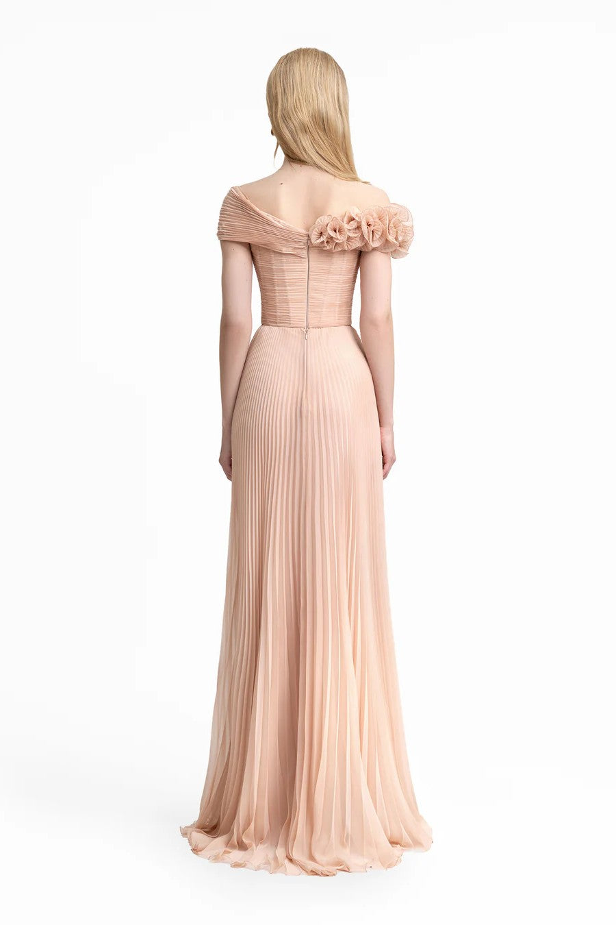 Asymmetrical Chiffon Corset Dress