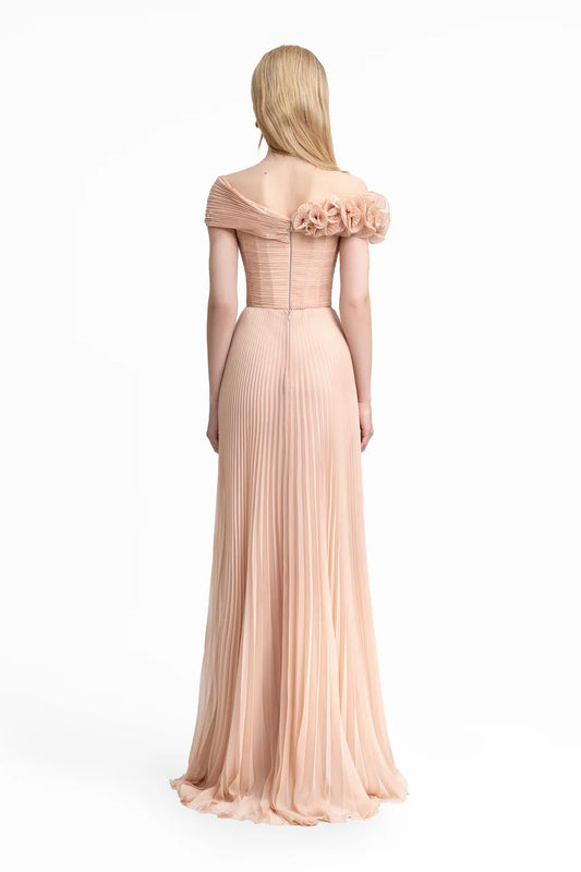 Asymmetrical Chiffon Corset Dress