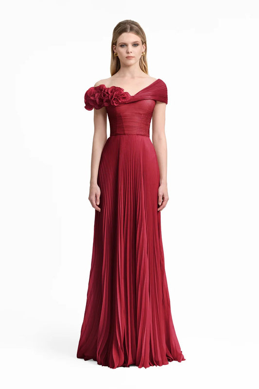 Asymmetrical Chiffon Corset Dress