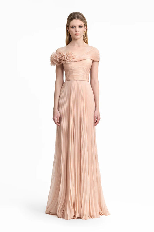 Asymmetrical Chiffon Corset Dress