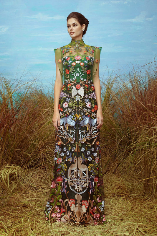 Kelly Embroidered Gown