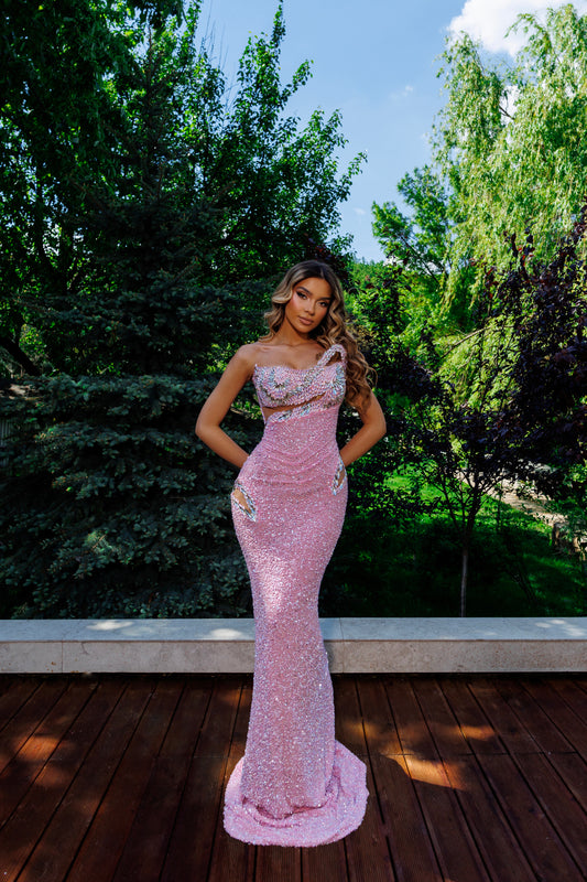 Strapless Neckline Gown