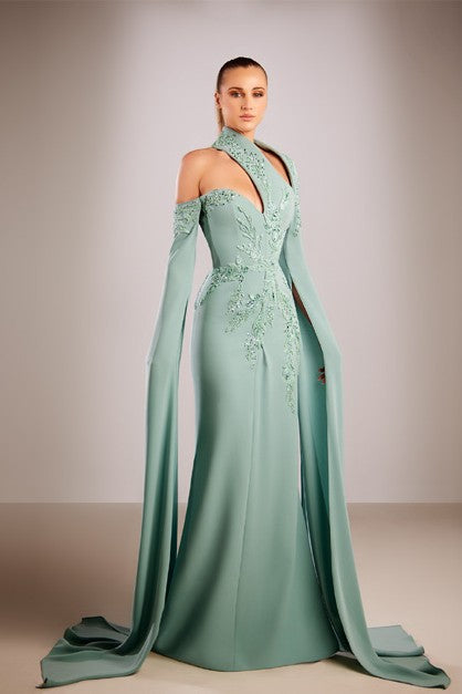 Halter Neck Gown
