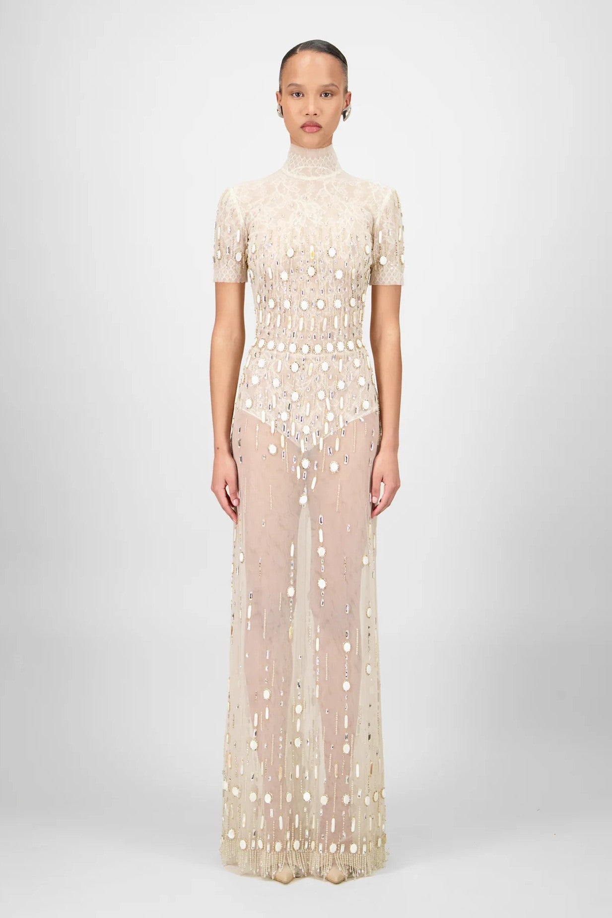 Beaded Long Dress