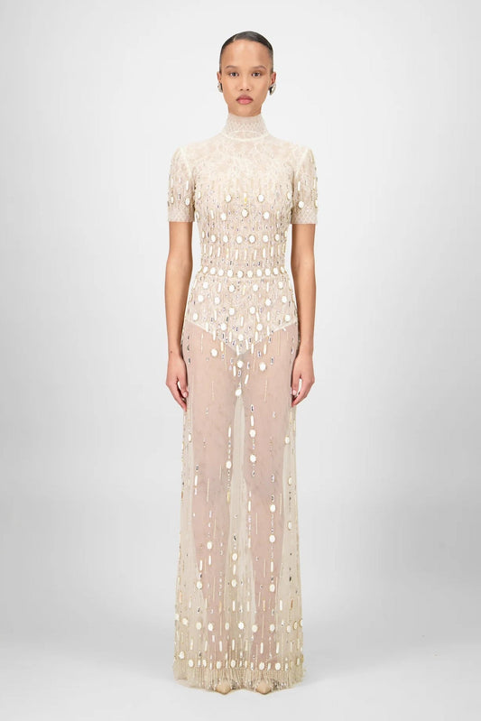 Beaded Long Dress