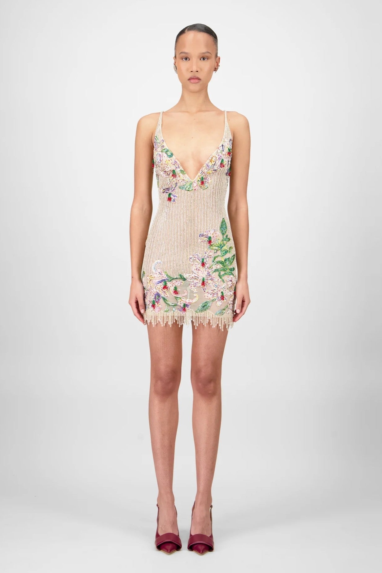 Beaded Short Dress