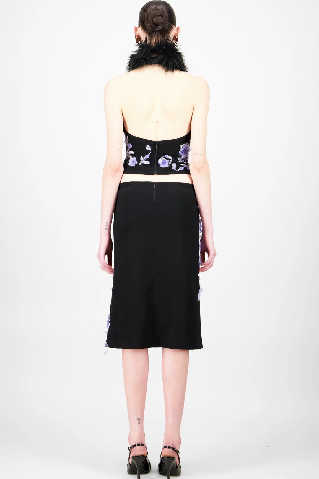 Beaded Top & Midi Skirt