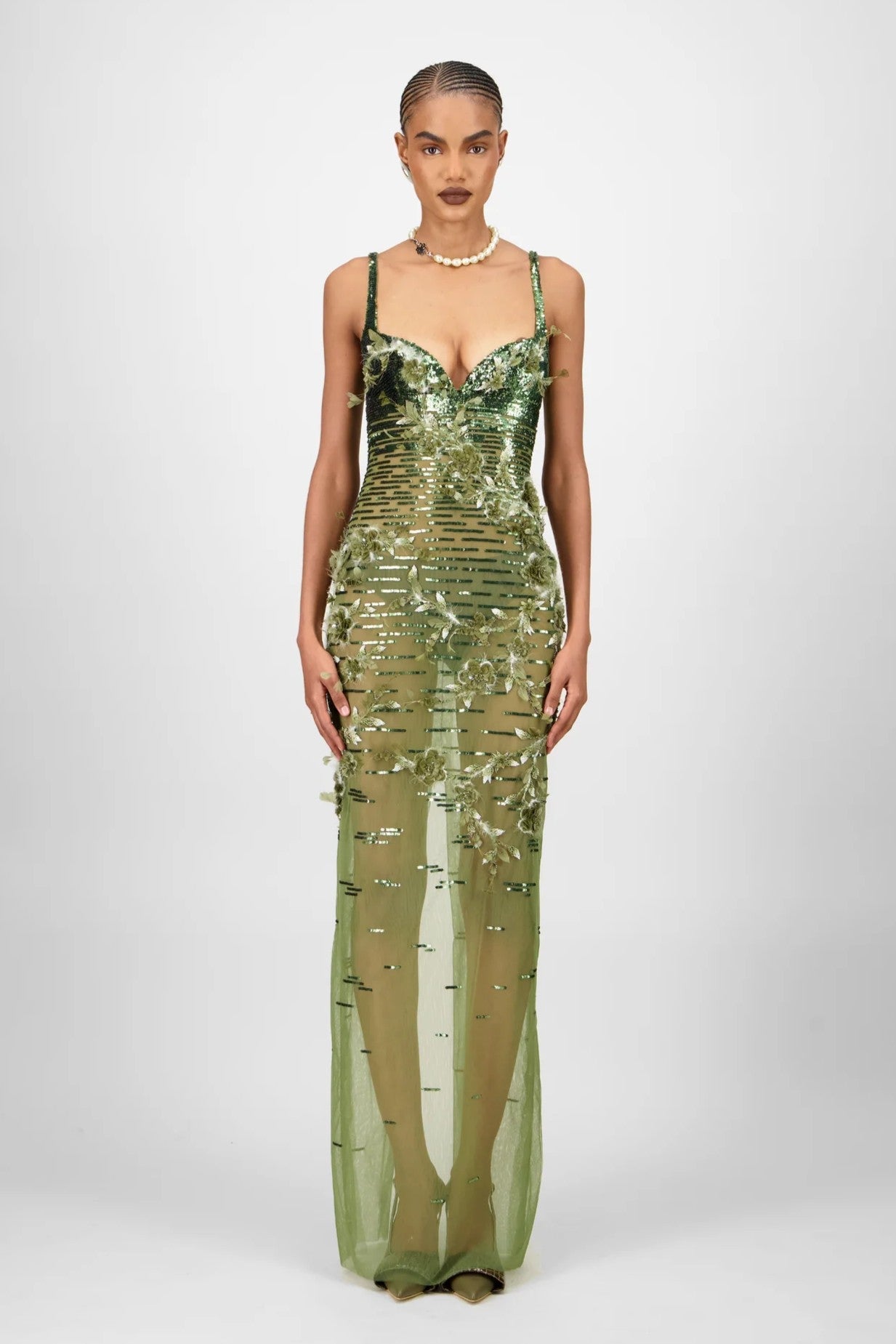 Beaded Long Dress
