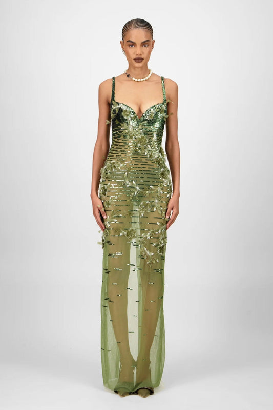 Beaded Long Dress