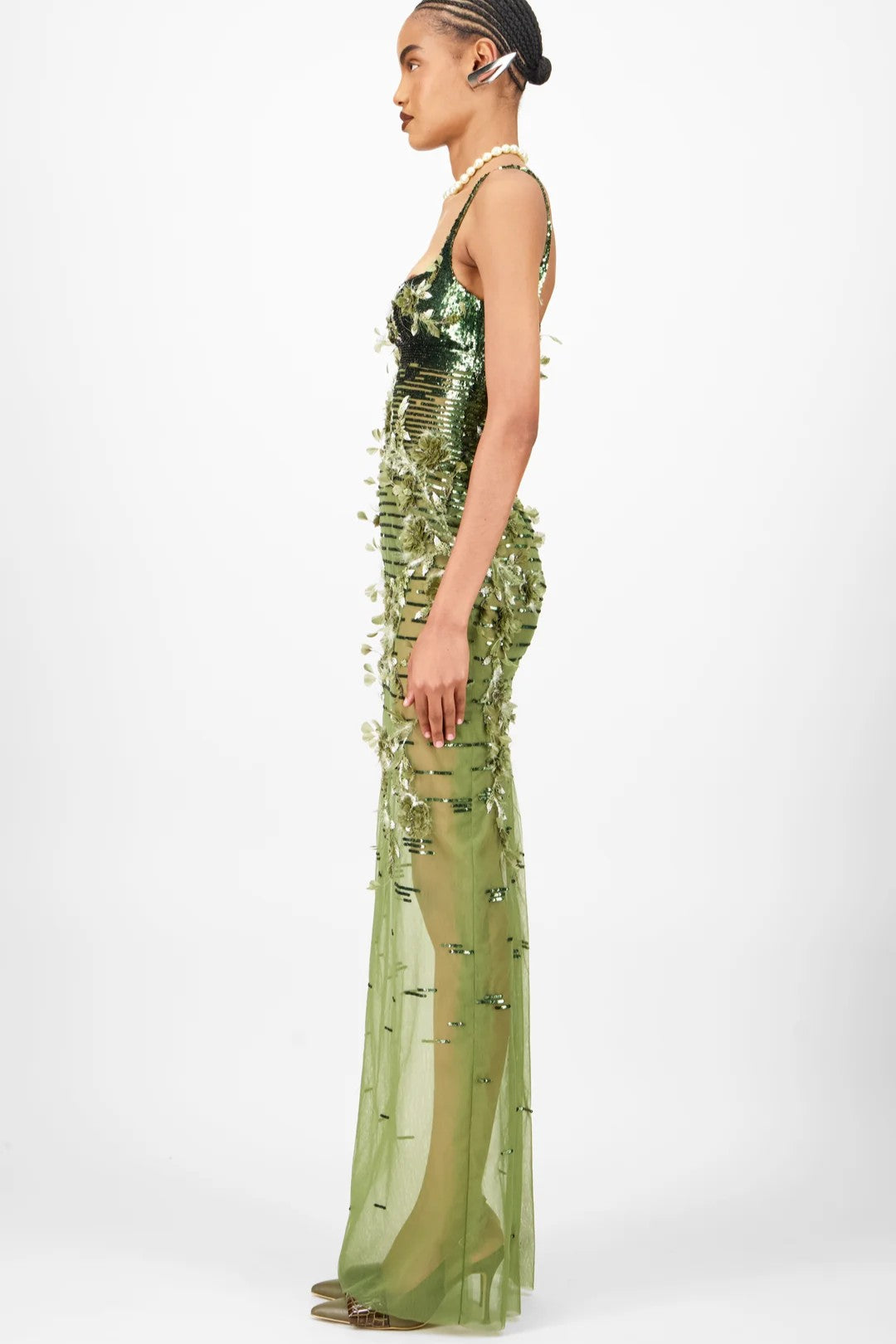 Beaded Long Dress