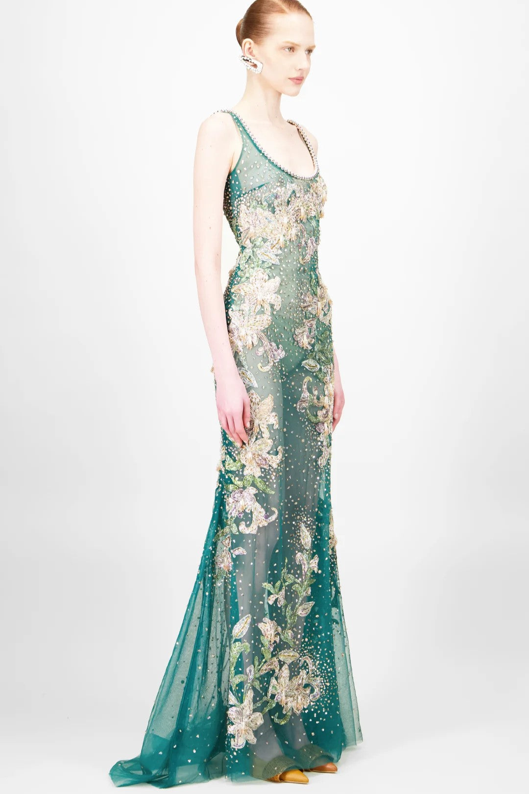 Beaded Long Dress
