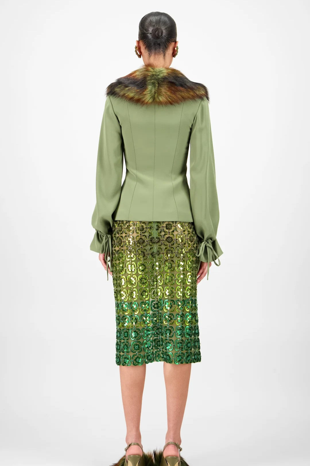 Beaded Short Skirt