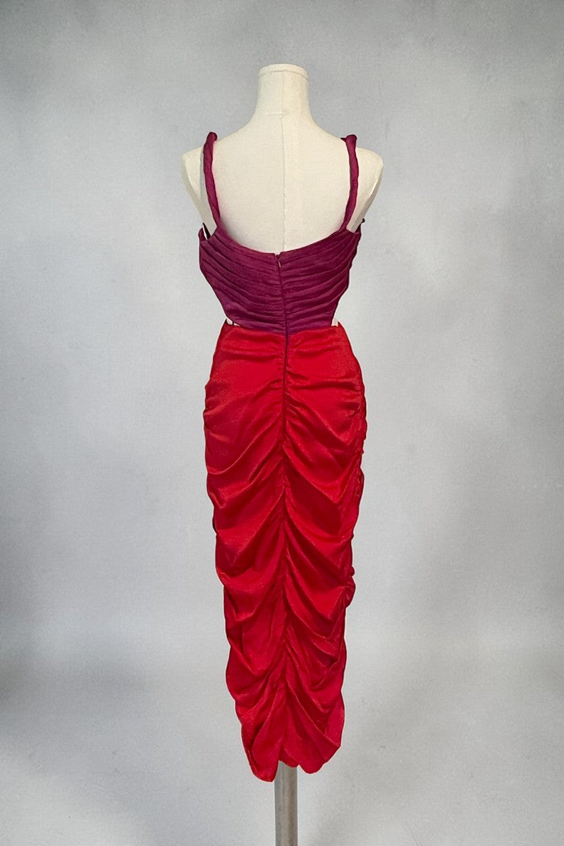 Sleeveless Two-Tone Dress