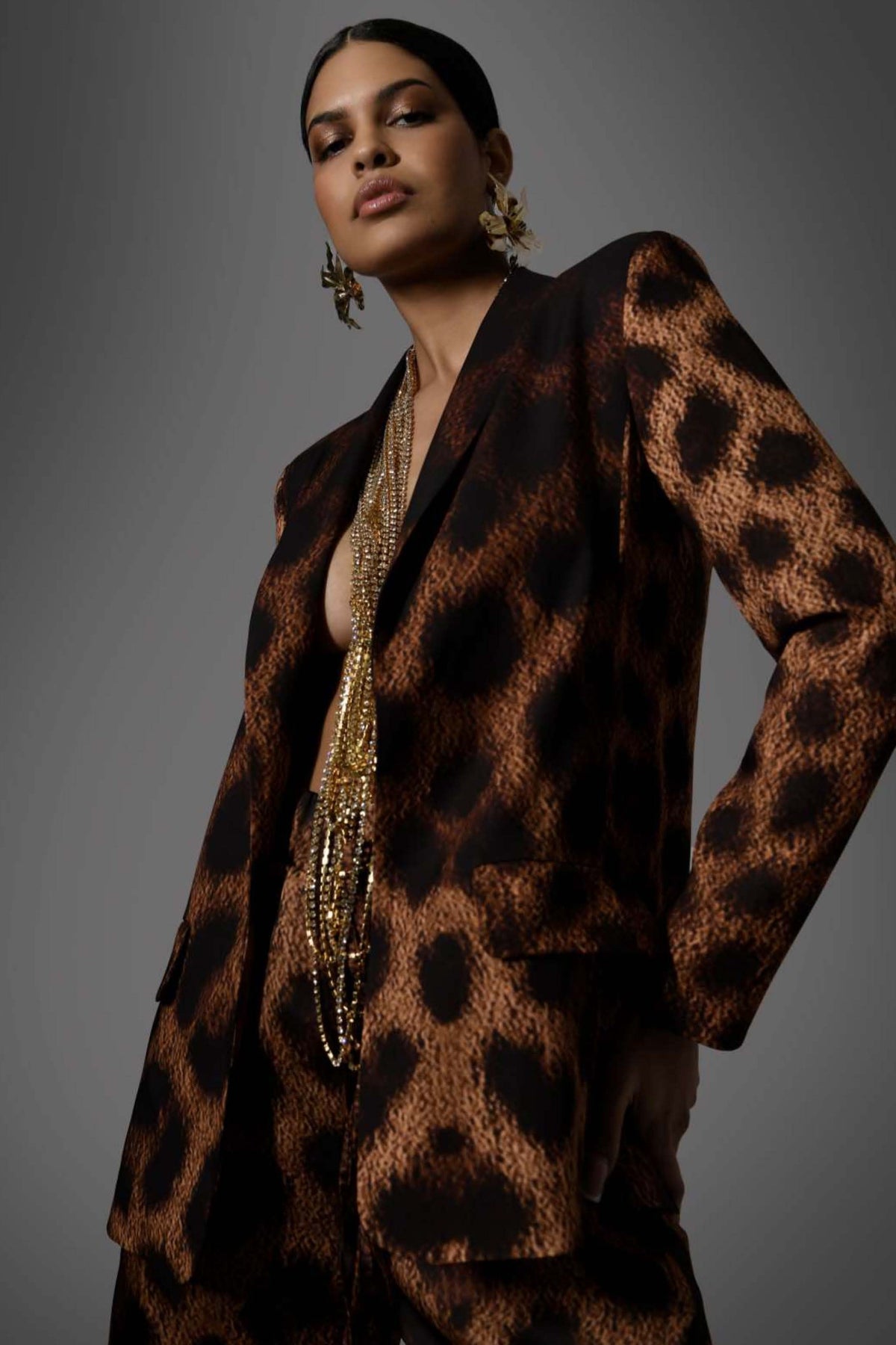 Leopard Blazer