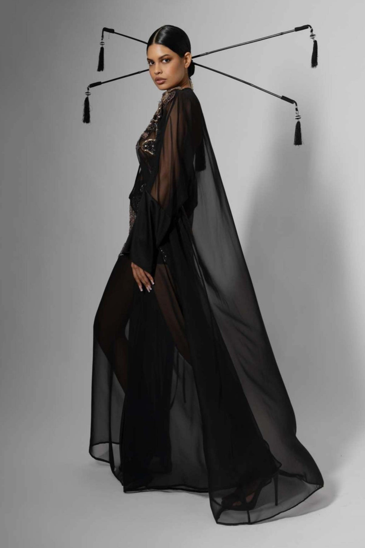 Long Sleeve Embroidered Kaftan