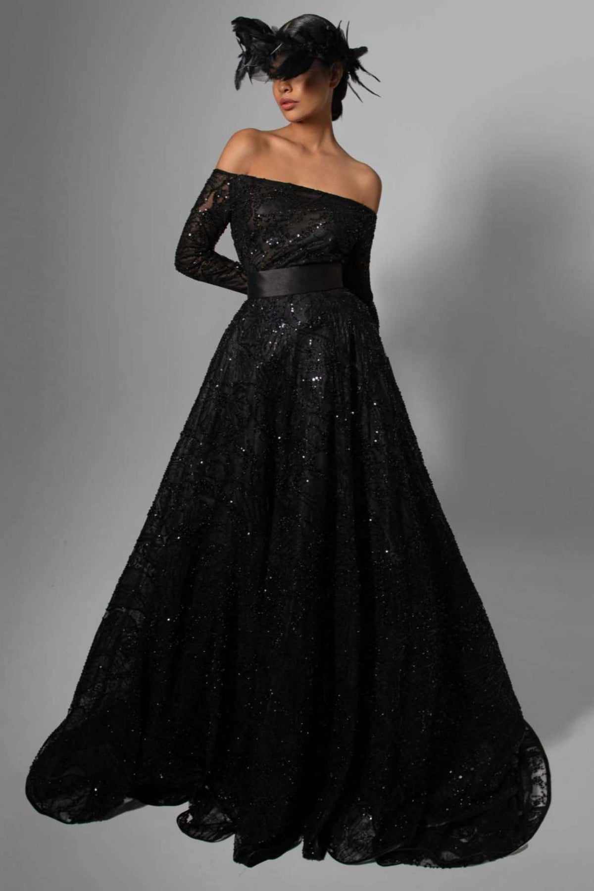 Off-Shoulder Ball Gown