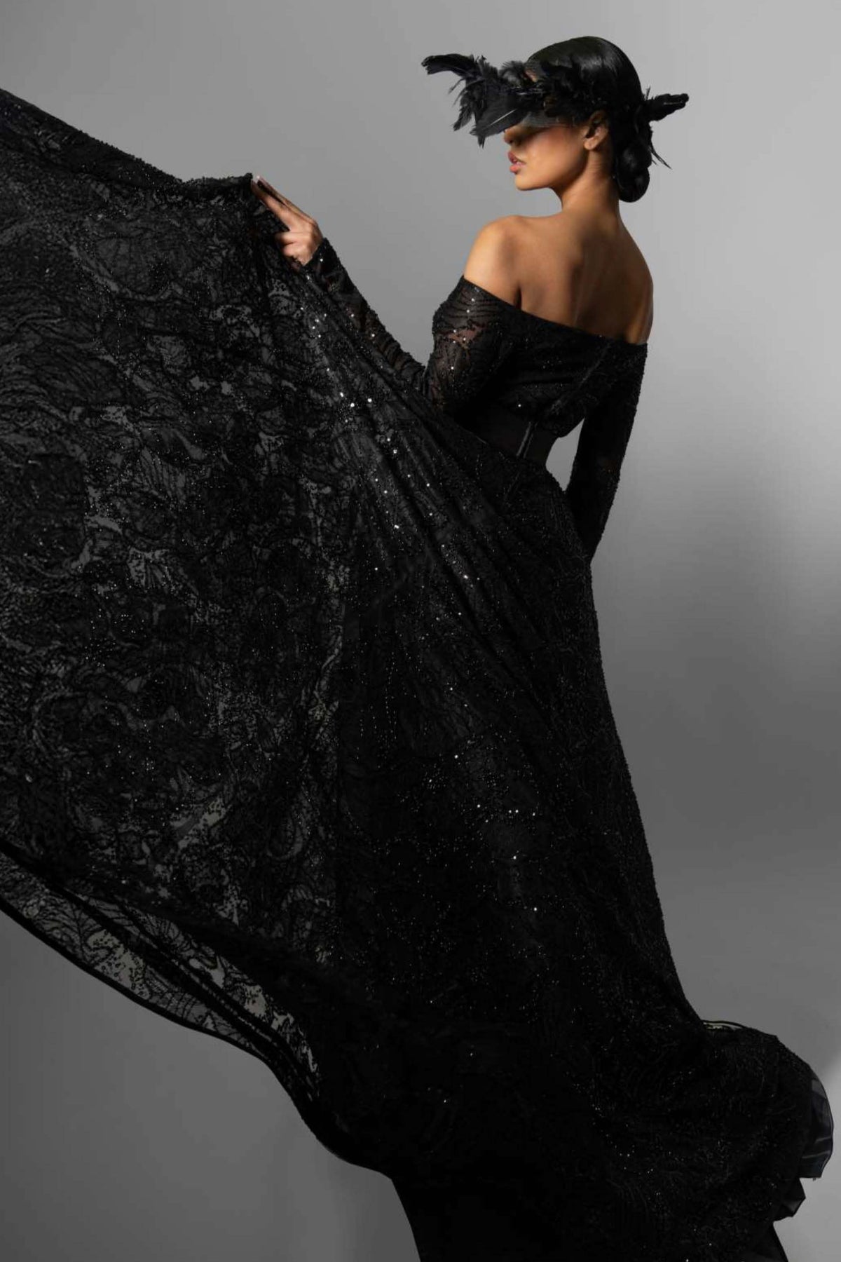 Off-Shoulder Ball Gown