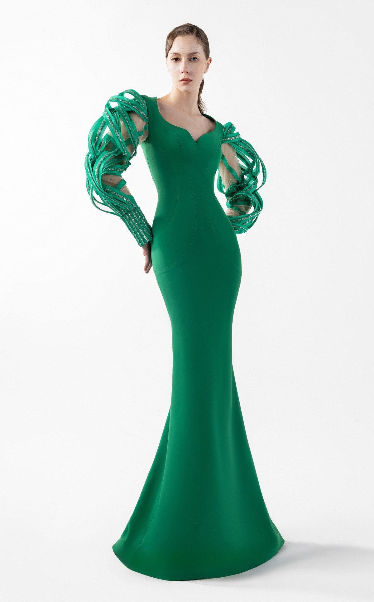 Sweetheart Neckline Gown