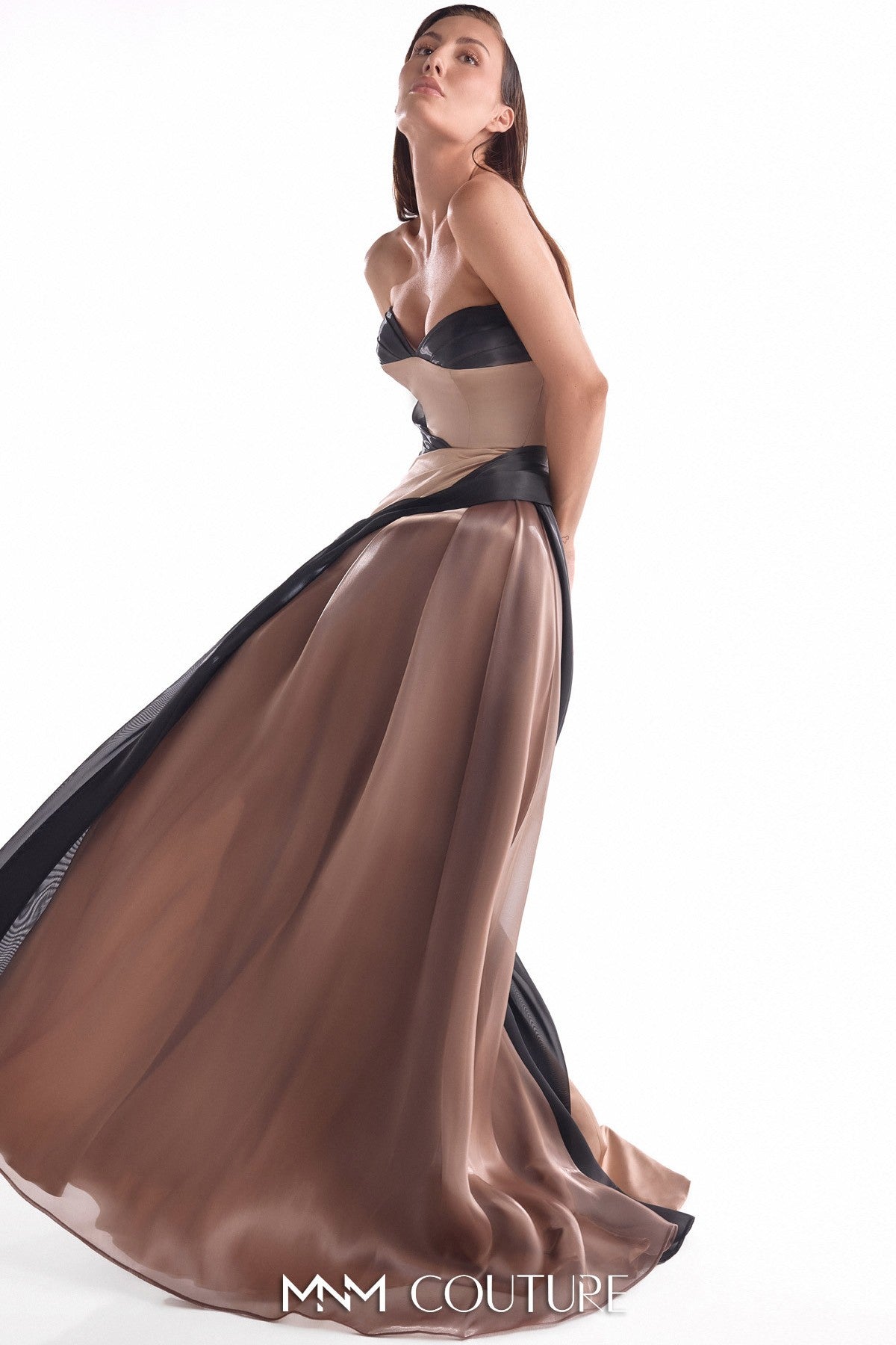 Opul Razmir and Liquid Organza Draped Gown
