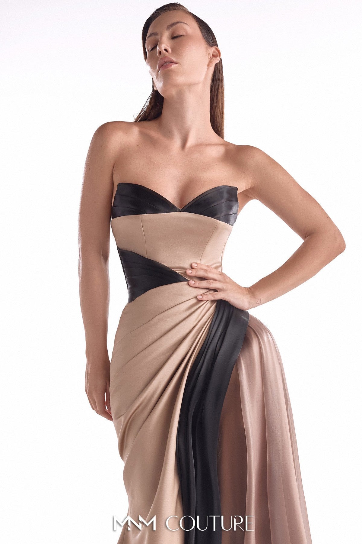 Opul Razmir and Liquid Organza Draped Gown