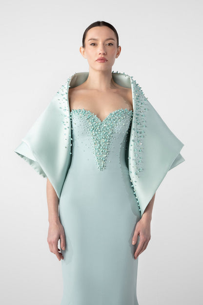 Beaded Sweetheart Mermaid Gown
