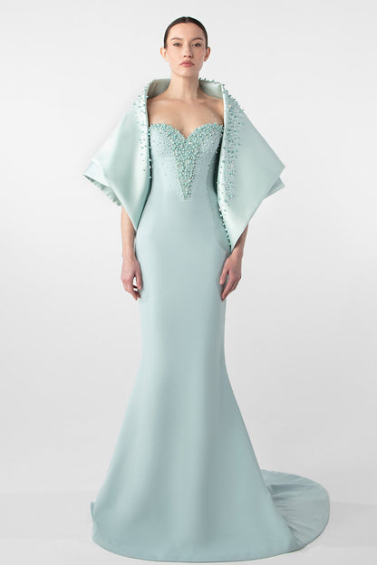 Beaded Sweetheart Mermaid Gown
