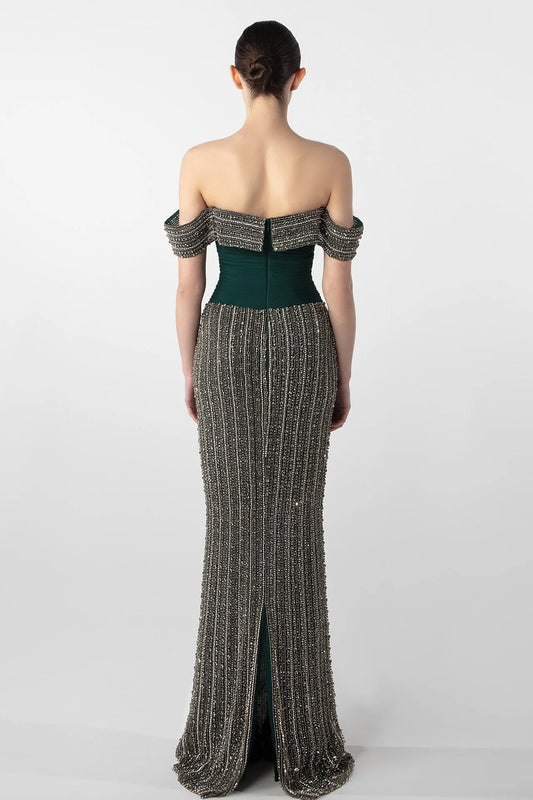 Hand-Embroidered Gown