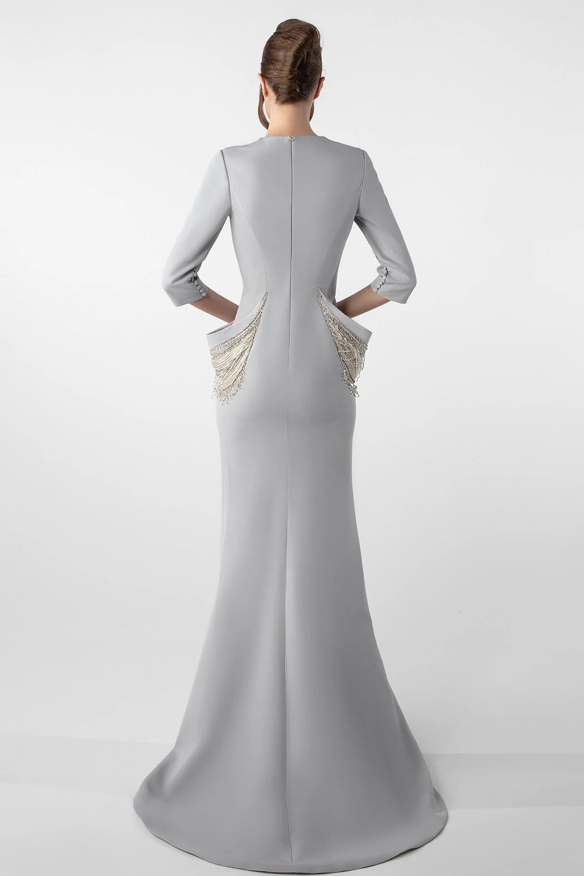 Embroidered Accented Gown